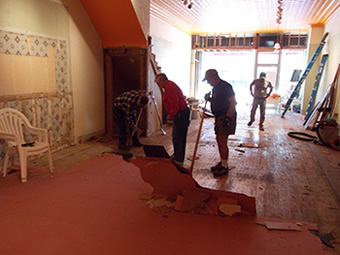 Restoration Work in the Resource Center